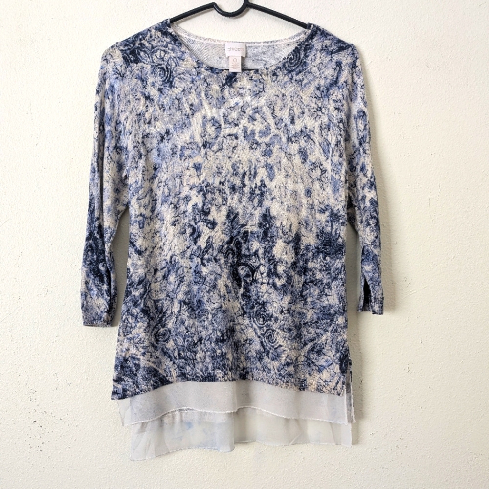 Chico's Lightweight Sweater, 3/4 Sleeve